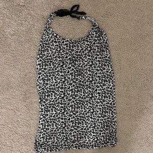 Leopard Print Halter Top